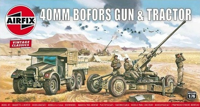 Airfix 02314V Bofors Gun &amp;amp; Tractor 1/76