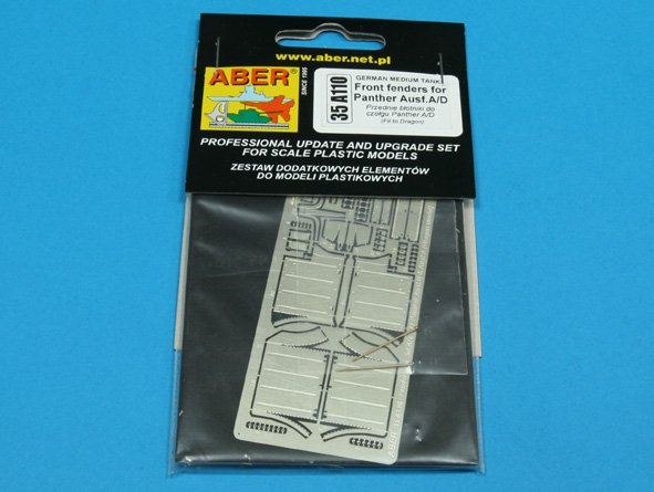 Aber 35A110 Ailes avant pour char moyen allemand Panther Ausf.A/D (1/35) – image 3
