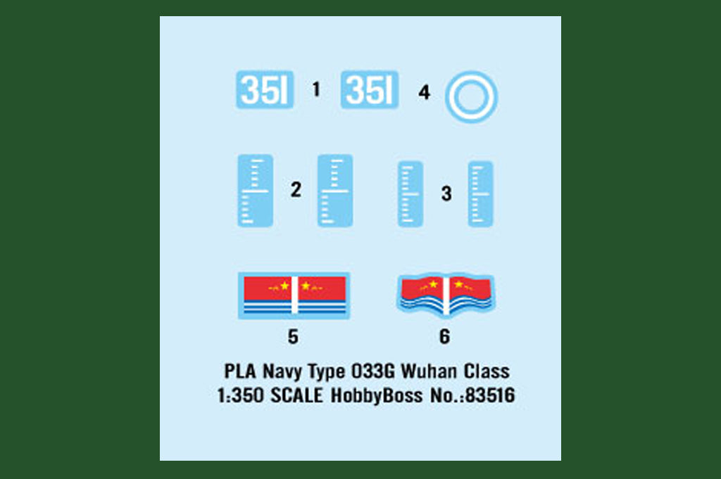 Hobby Boss 83516 PLA Navy Type 033G Wuhan Class 1/350 – immagine 3