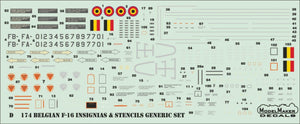 ModelMaker Decals D48186 Belgian F-16 30th OCU anniversary 1/48 – Bild 3