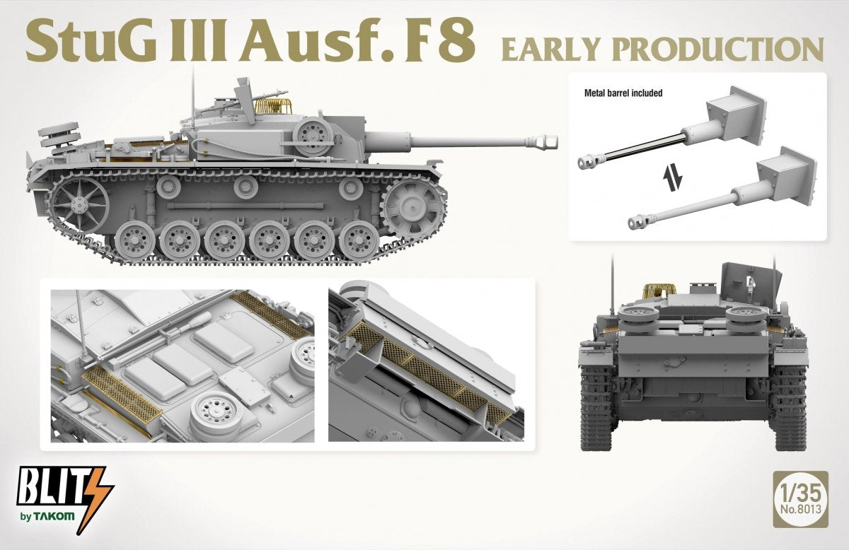 Takom 8013 Stug III Ausf.F8 Early Production 1/35 – image 3