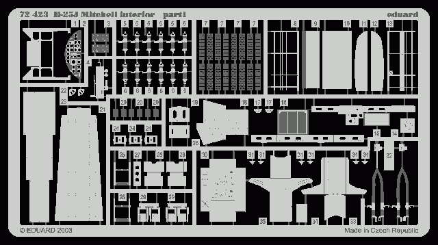 Eduard BIG7201 B-25J 1/72 HASEGAWA – image 5