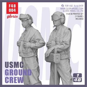 Gloria F48004 USMC LHA/LHD Ground Crew 2 figures 1/48 – immagine 2