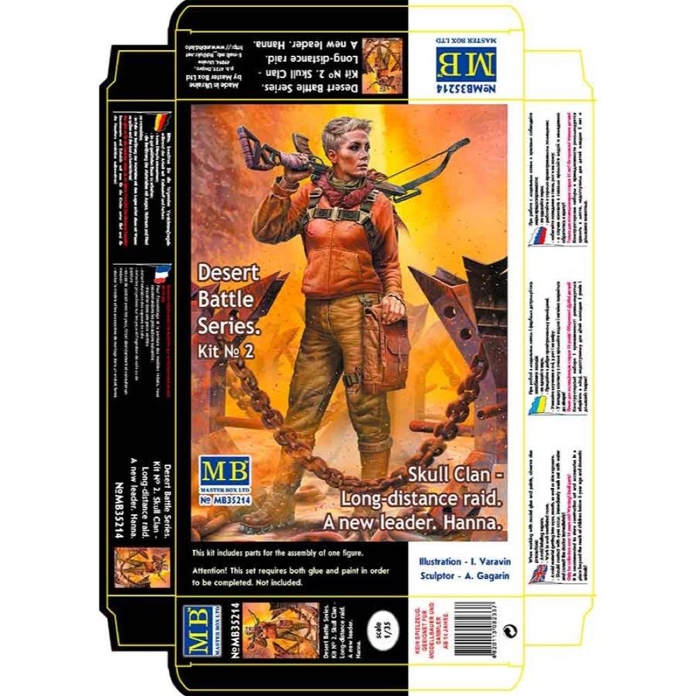 Master Box 35214 Pоst-apocalyptic fiction. Desert Battle Series. Skull Clan - Long distance raid. Kit No.2 A new leader. Hanna 1/35 – Bild 2