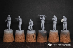 Border Model BT-013 German 88mm Gun Flak36 w/6 anti-aircraft artillery crew members 1/35 – imagen 3