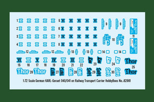 Hobby Boss 82961 German KARL-Geraet 040/041 on Railway Transport Carrier 1/72 – Bild 3