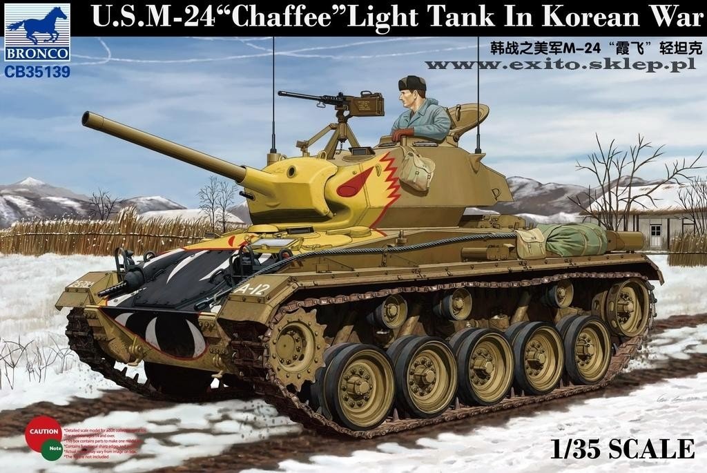 Bronco CB35139 U.S. M-24 Chaffee Light Tank in Korean War 1/35