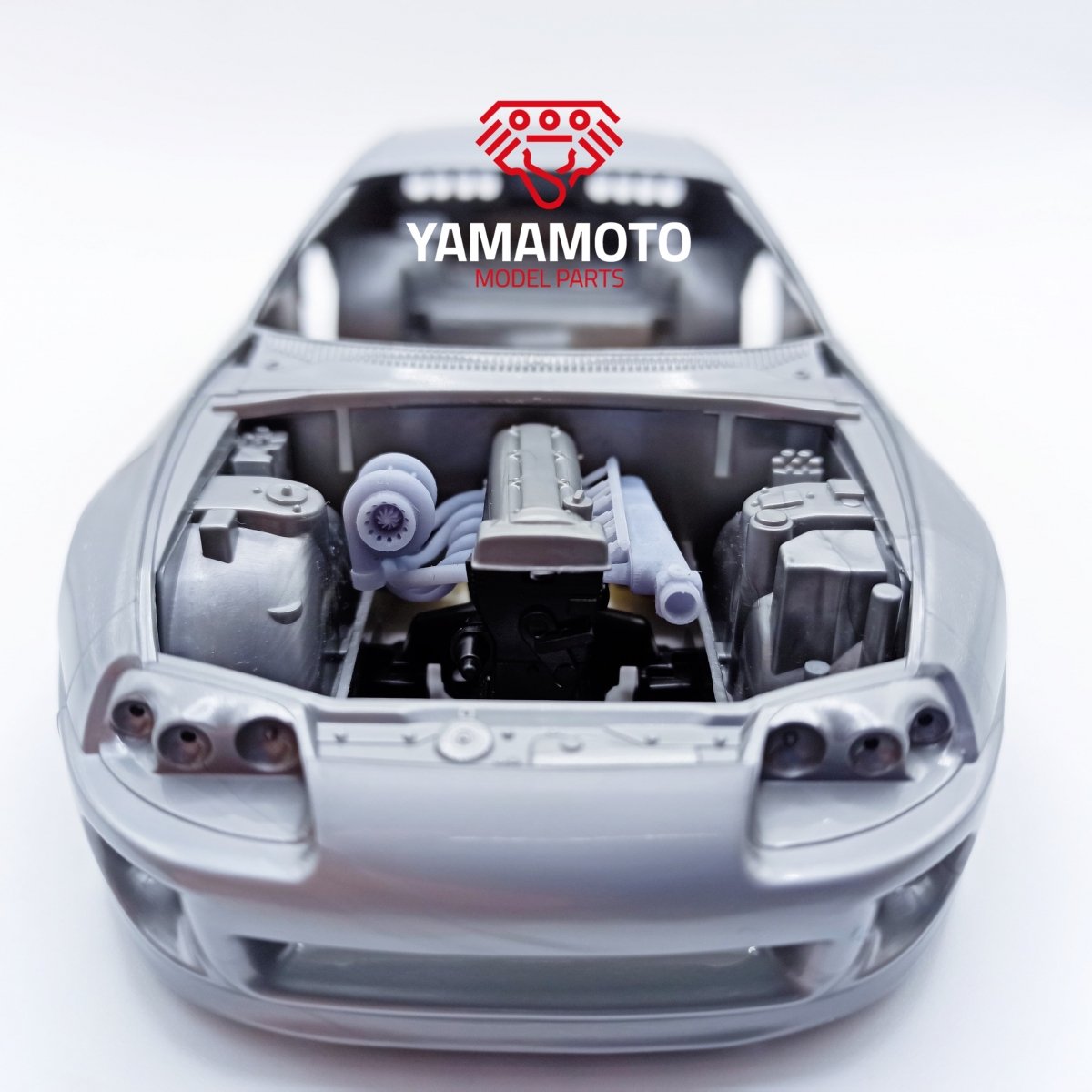 Yamamoto YMPTUN42 Turbo Kit 2JZ Toyota Supra for Tamiya 24123 1/24 – immagine 2