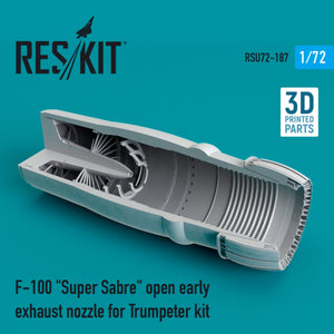 RESKIT RSU72-0187 F-100 « SUPER SABER » TUYÈRE D&amp;#39;ÉCHAPPEMENT OUVERTE (VERSION RAPIDE) POUR MAQUETTETER 1/72 – image 2