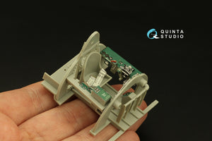 Intérieur coloré imprimé en 3D sur papier décalcomanie pour F4F-3 Wildcat (Trumpeter) de Quinta Studio QD32186, échelle 1/32  – image 7