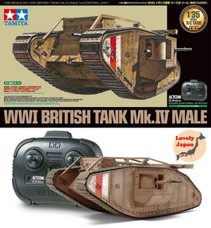 Tamiya 48214 RC CHAR BRITANNIQUE MK.IV MÂLE 1/35