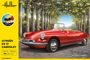Heller 56796 STARTER KIT Citroën DS 19 Cabriolet 1/16