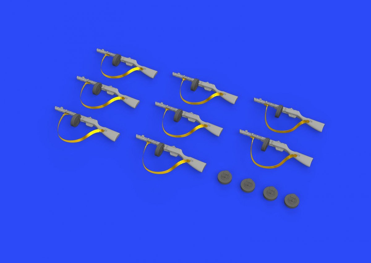 Pistolet mitrailleur PPSh-41 Eduard 635011, échelle 1/35 – image 3