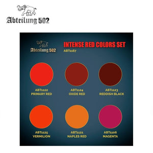 502 Abteilung ABT1167 – INTENSE RED COLORS SET (6pcs) – immagine 2