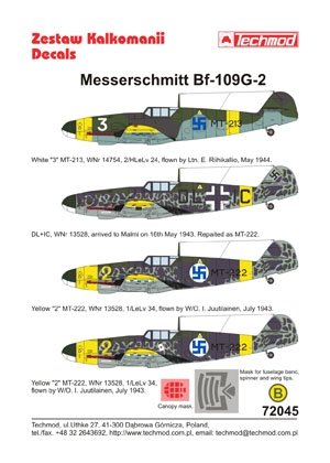 Techmod 72045 - Messerschmitt Bf 109G-2 1/72 – Bild 2