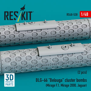 RESKIT RS48-0530 BLG-66 &amp;quot;Belouga&amp;quot; cluster bombs (2 pcs) (3D Printed) 1/48 – Bild 3
