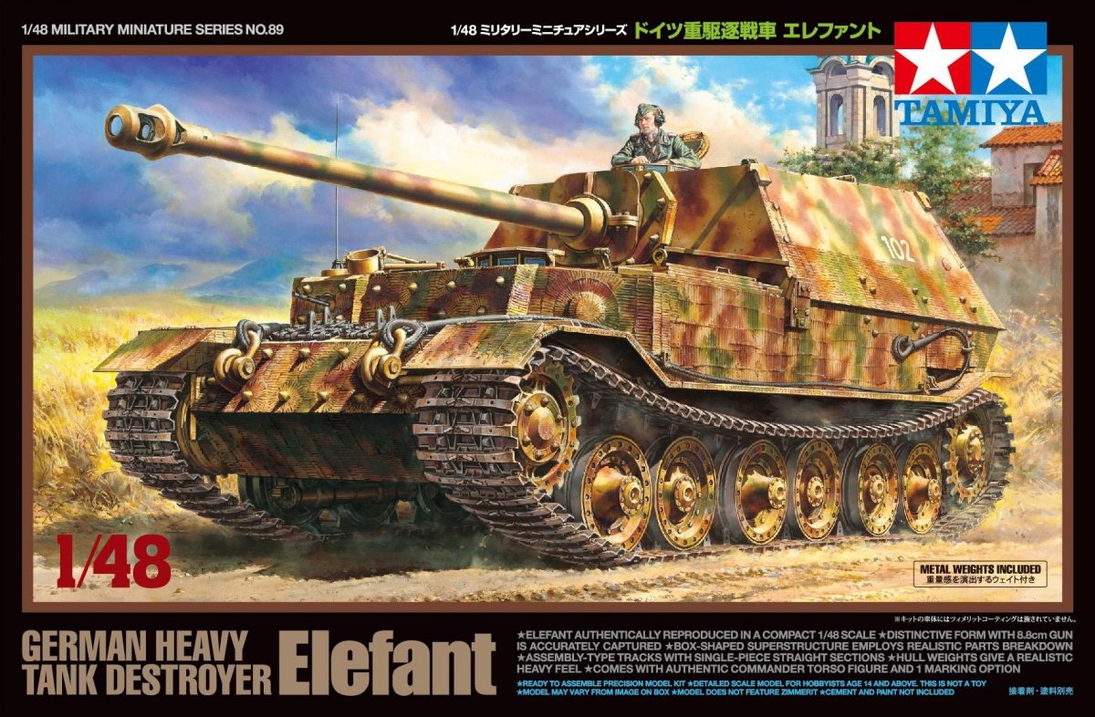 Tamiya 32589 Chasseur de chars lourd allemand Elefant 1/48