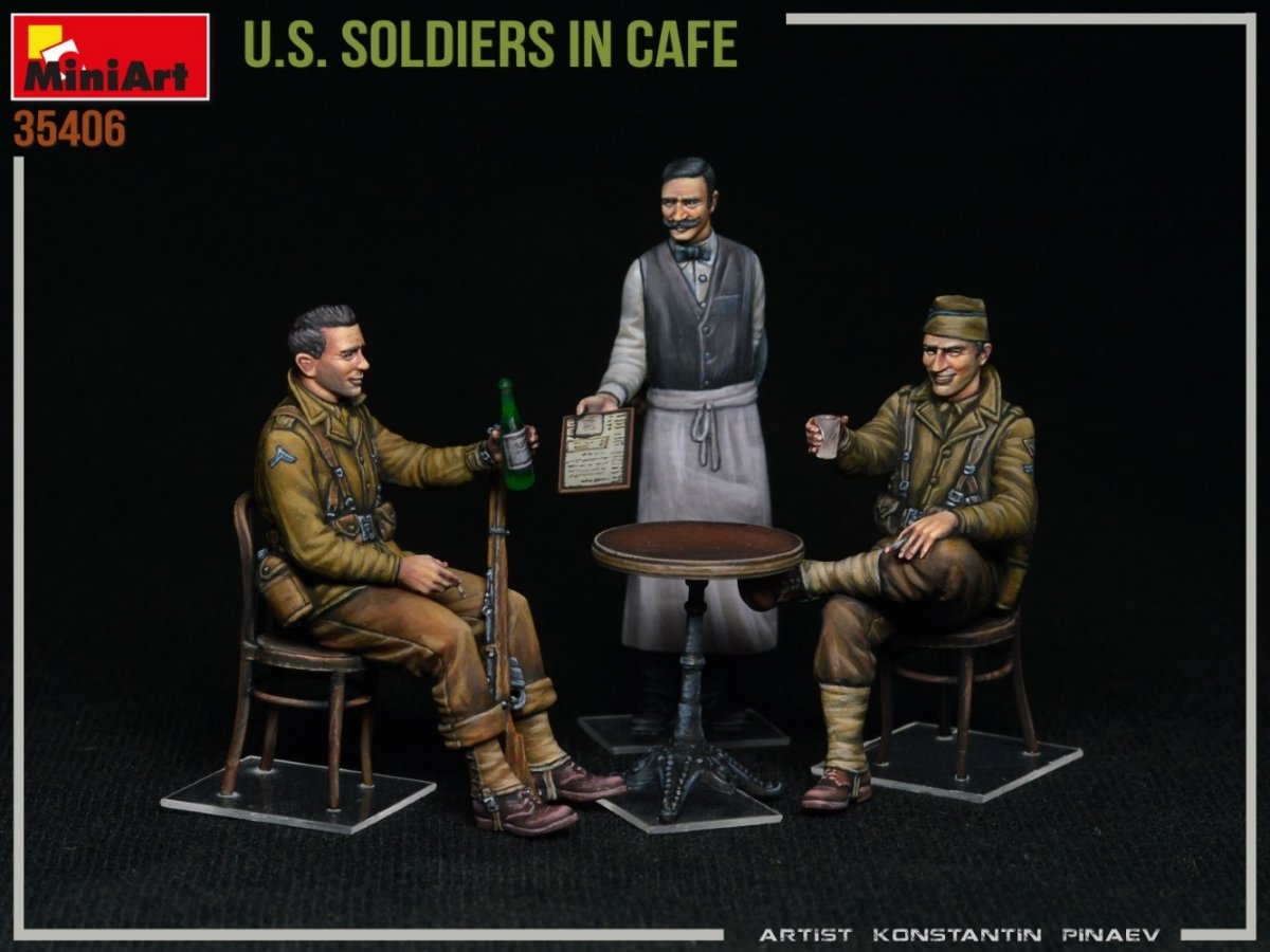 MiniArt 35406 U.S. SOLDIERS IN CAFE 1/35 – Bild 2