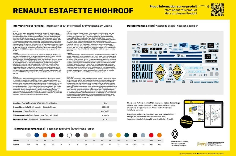 Heller 80740 Renault Estafette Highroof 1/24 – image 3
