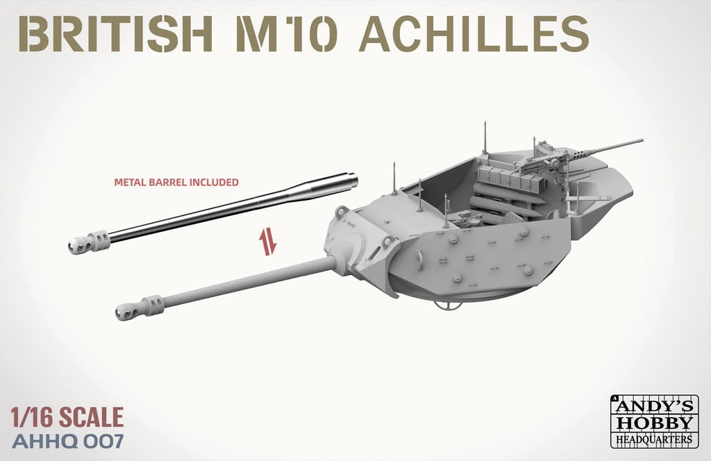 Andy&amp;#39;s Hobby Headquarters AHHQ-007 British M10 &amp;quot;Achilles&amp;quot; IIc Tank Destroyer 1/16 – immagine 4