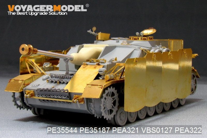 Voyager Model PEA321 WWII German StuG.IV Pivot-Mounting Swinging Type Hull Side Armour Skirts (For DRAGON) 1/35 – zdjęcie 9
