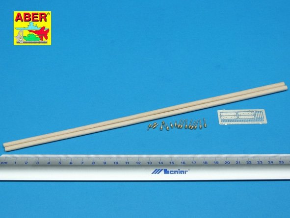 Aber 35D08 Telegraph - pillar set for 2 cross bars with 4 insulators each 1/35 – image 2