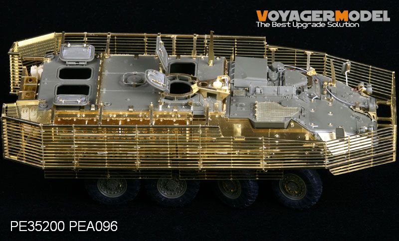 Voyager Model PE35200 Stryker M1126 w/Slat Armor (For AFV35126) include Slat Armor, Space Armor, Suspension cover 1/35 – Bild 4