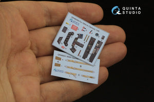 Quinta Studio QD48269 Fw 190A-8 3D-Printed &amp;amp; coloured Interior on decal paper (Tamiya) 1/48 – imagen 3