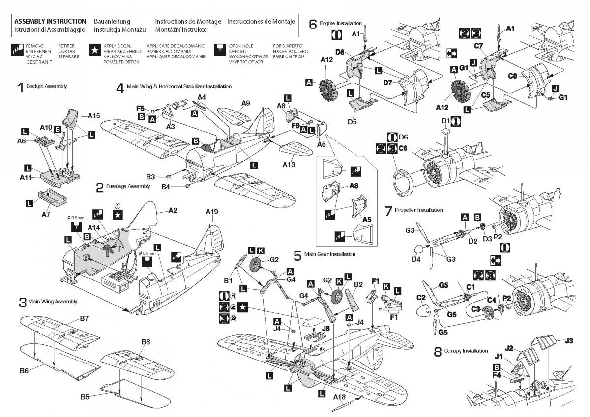 Hobby 2000 72064 Brewster F2A-1/2 Buffalo ( HASEGAWA + CARTOGRAF + MASKI) 1/72 – Bild 2