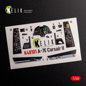 KELIK K48101 A-7E Corsair II- interior 3D decals for HobbyBoss kit 1/48 – image 2