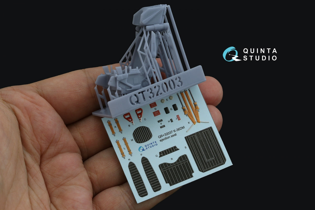 Quinta Studio QR+32037 K-36DM (initial release) ejection seat (for Su-17M3/M4/UM3/22, Su-24, MiG-29 9-12 Early aircraft) (All kits) 1/32 – immagine 2
