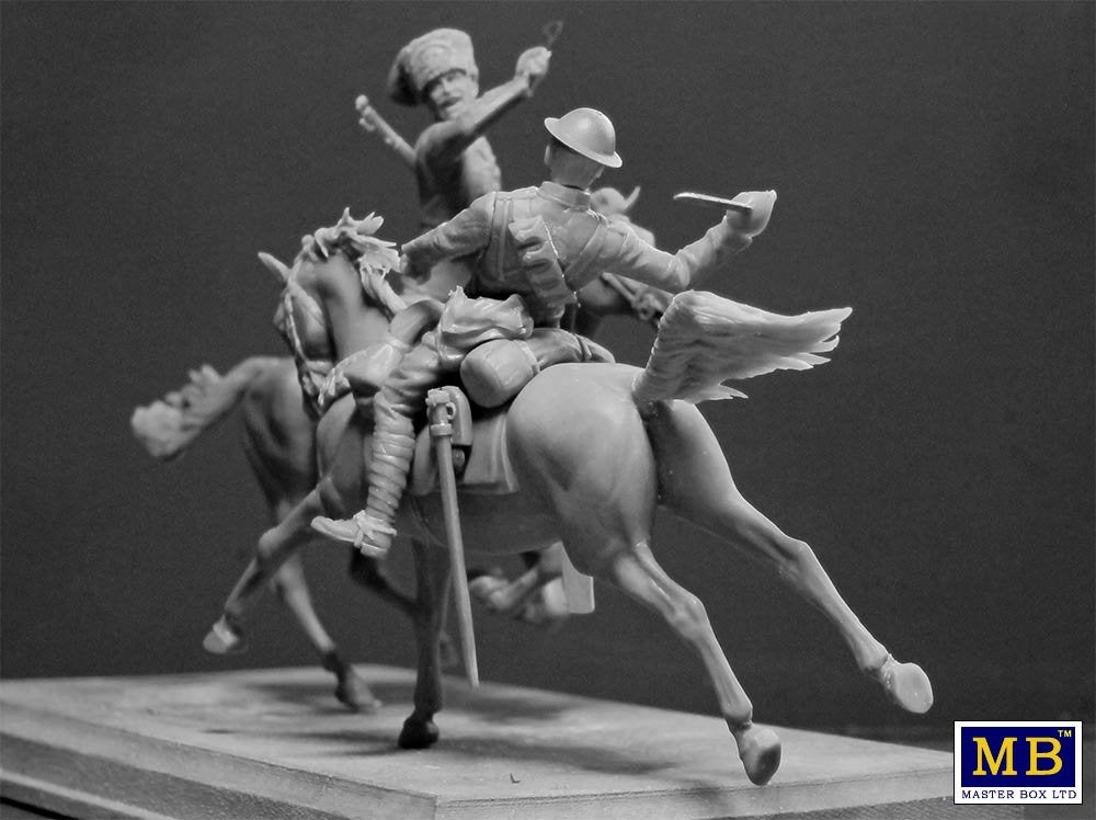 Master Box 35184 British and German Cavalrymen, WWI era – Bild 5