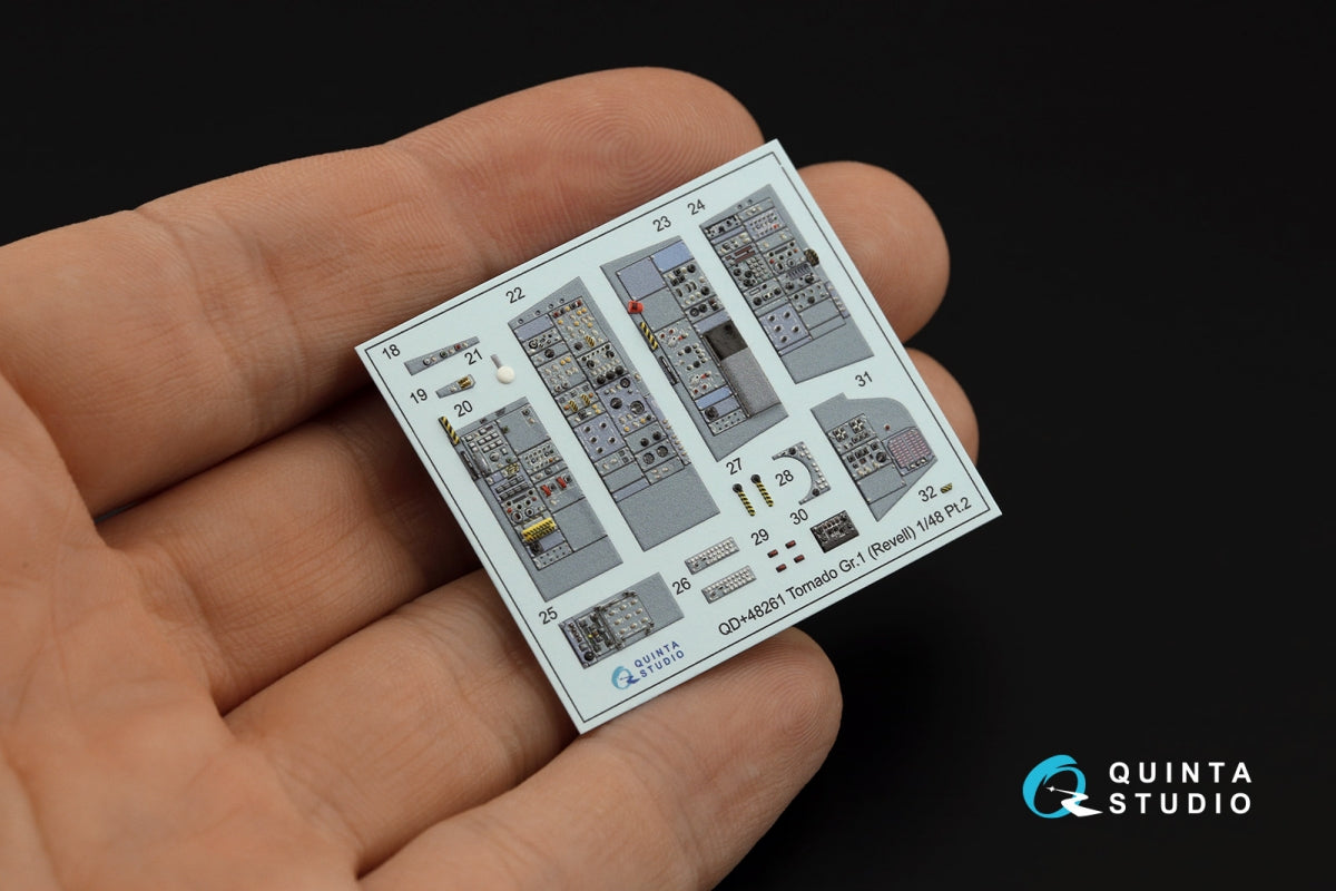 Quinta Studio QDS+48261 Tornado GR.1 3D-Printed coloured Interior on decal paper (Revell) (small version) (with 3D-printed resin parts) 1/48 – immagine 6