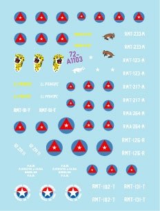 Star Decals 72-A1103 Tanks &amp;amp; AFVs in Cuba # 1. M4A3E8 Sherman, A34 Comet, Staghound, Greyhound, M3A1 White Scout Car, M3A1 Stuart. 1/72 – immagine 2