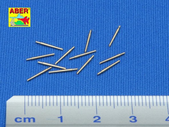 Aber 350L-03 Set of 12 pcs 127mm type 89 A/A short barrels for Japan ships 1/350 – Bild 2