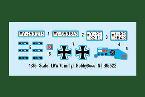 Hobby Boss 85522 LKW 7t mil gl 1/35 – image 3