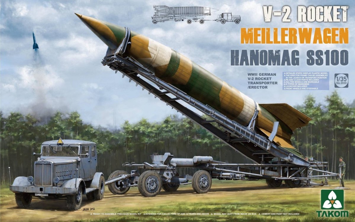 TAKOM 2030 V-2 Fusée Meillerwagen Hanomag SS100 1/35