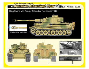 Dragon 6328 WWII German Pz.Kpfw.VI Tiger I Early Production 501 abt Operation Ochsenkopf 1/35 – immagine 4