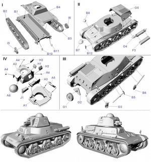 First to Fight PL115 Hotchkiss H38 Z Armatą SA18 1/72 – immagine 2
