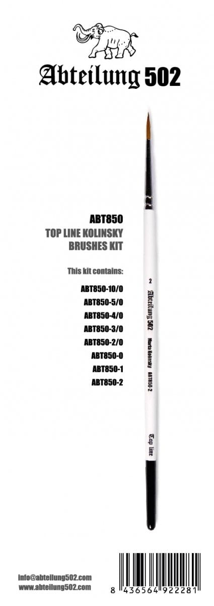 502 Abteilung ABT850 TOP LINE DELUXE MARTA KOLINSKY KIT – Bild 2