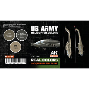 AK Interactive RCS121 US Army Helicopter Colors 3x17ml – image 2
