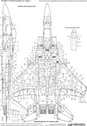 HobbyDecal ST32051V1 F-15 Panel numbers ver 1 1/32 – image 2