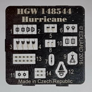 Art Scale Kit A48004 Hurricane Seat with Textile Seat Belts, Buckles and Gun Sight (Two Types) 1/48 – zdjęcie 3