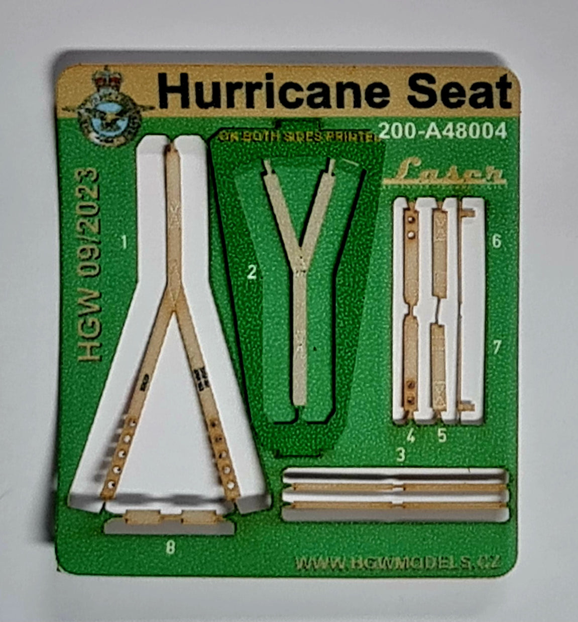 Art Scale Kit A48004 Hurricane Seat with Textile Seat Belts, Buckles and Gun Sight (Two Types) 1/48 – zdjęcie 4