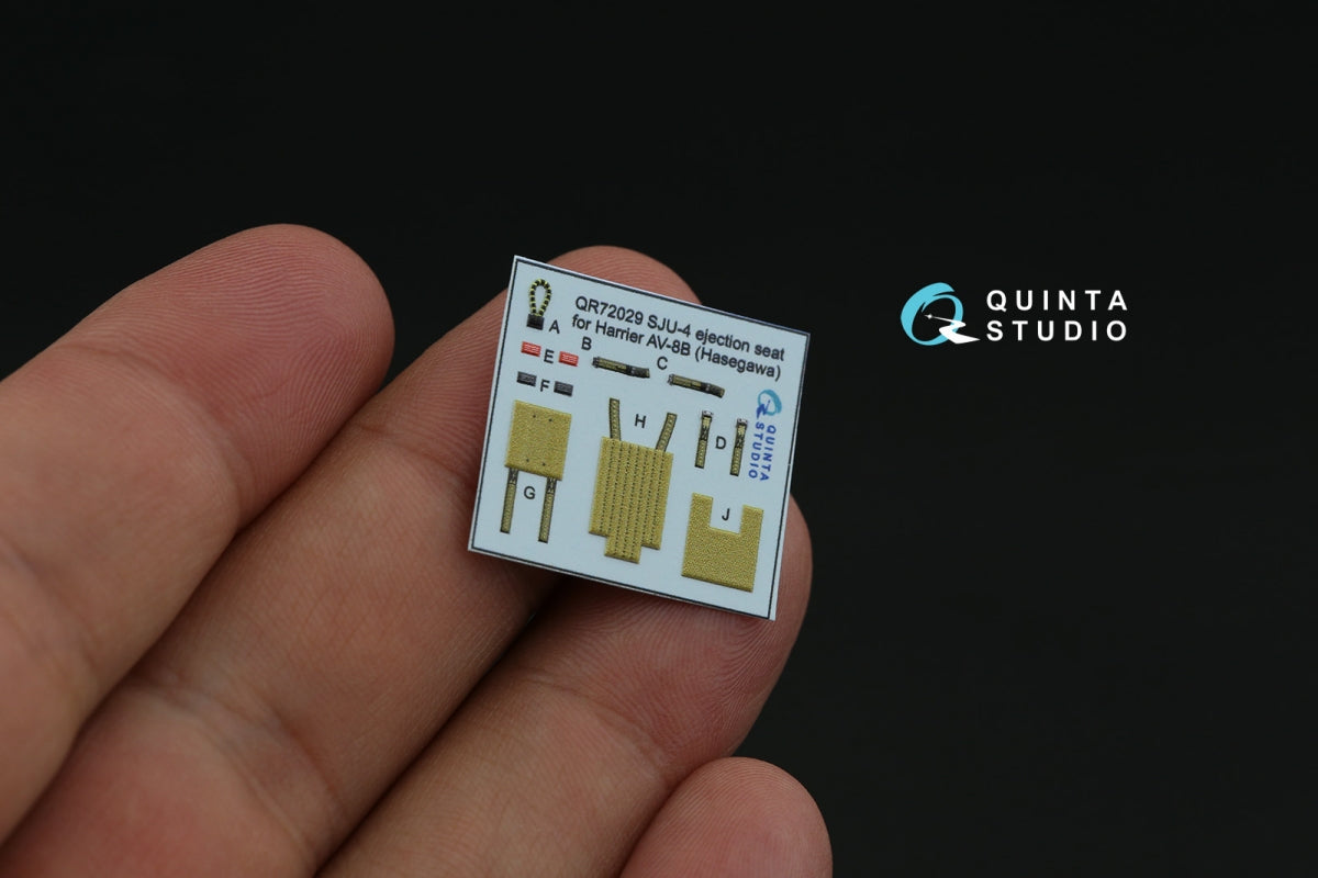 Quinta Studio QD72134 AV-8B late 3D-Printed coloured Interior on decal paper (Hasegawa) 1/72 – zdjęcie 6