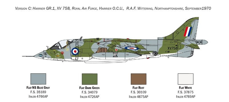 Italeri 1435 HARRIER GR.1 Transatlantic Air Race 50th 1/72 – Bild 4