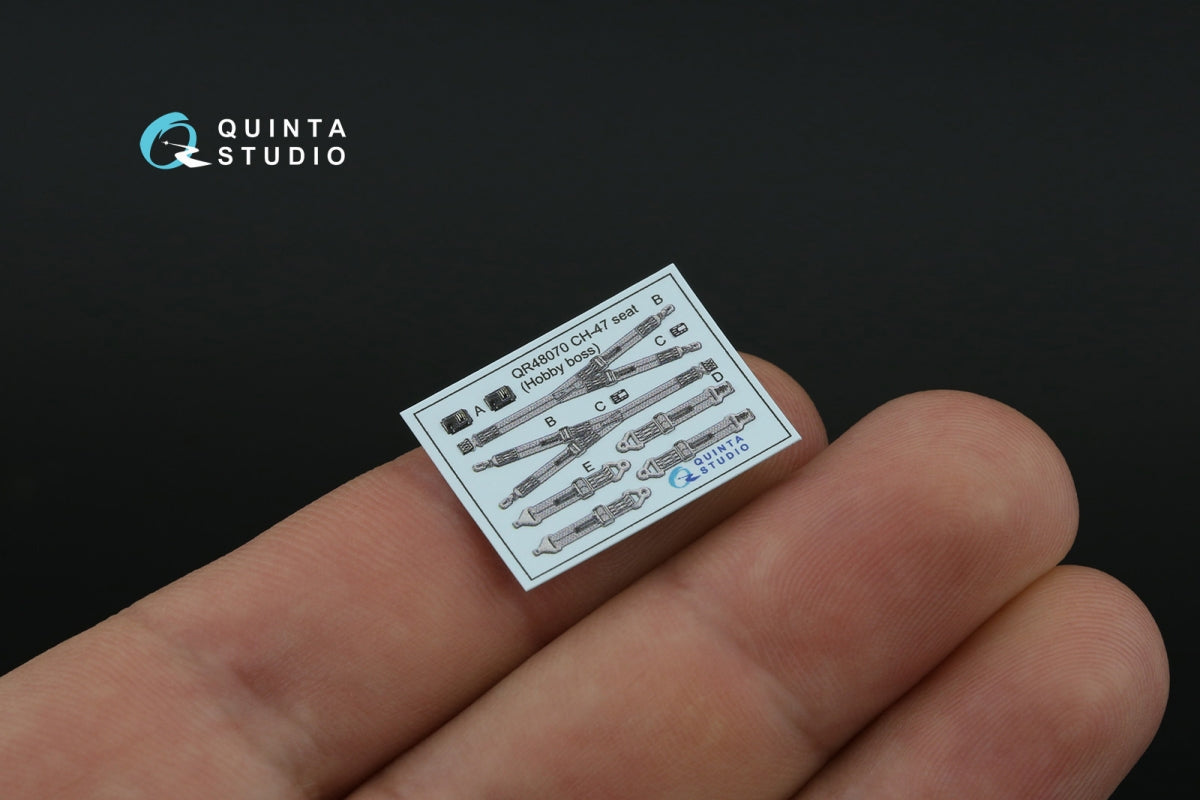 Quinta Studio QD48464 CH-47A 3D-Printed colored Interior on decal paper (HobbyBoss) 1/48 – image 3