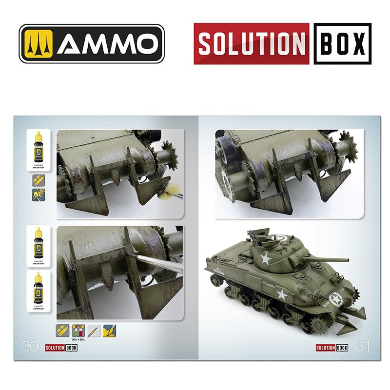 Ammo of Mig 6528 SOLUTION BOOK 22 - How to Paint WWII USA ETO Vehicles (Multilingual Book) – immagine 7