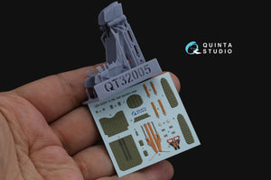Quinta Studio QR+32041 K-36L (late) ejection seat (for Su-25/Su-25SM aircraft since 2008) (All kits) 1/32 – imagen 2