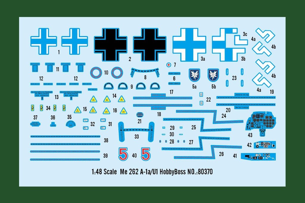 Hobby Boss 80370 Me 262 A-1a/U1 1/48 – zdjęcie 4